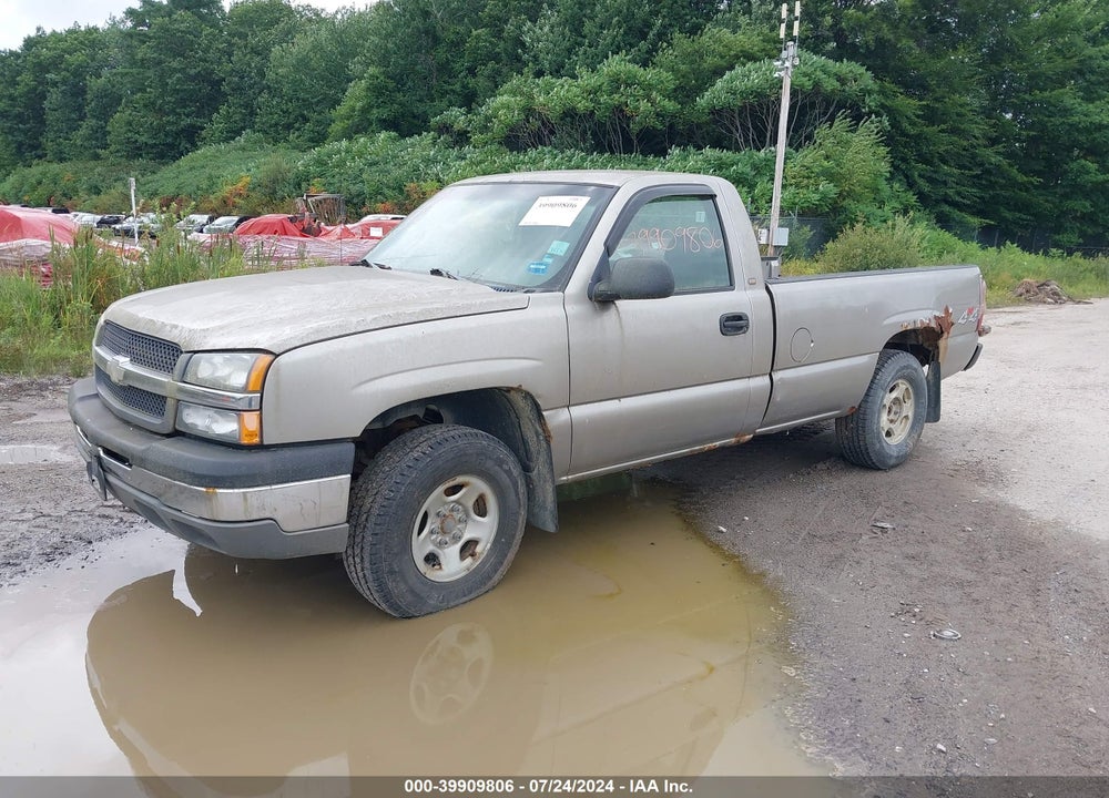 2003 CHEVROLET SILVERADO 1500 WORK TRUCK VIN: 1GCEK14V93Z168389