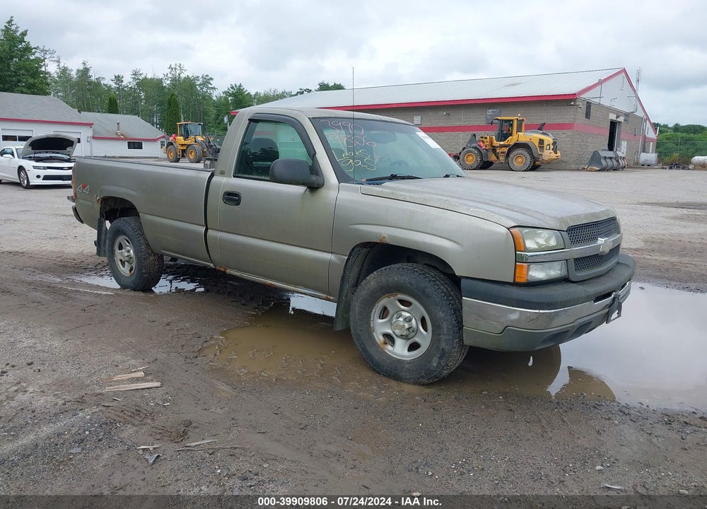 2003 CHEVROLET SILVERADO 1500 WORK TRUCK VIN: 1GCEK14V93Z168389