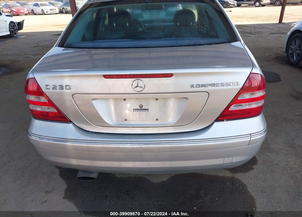 2005 MERCEDES-BENZ C 230 KOMPRESSOR SPORT VIN: WDBRF40J45F681031