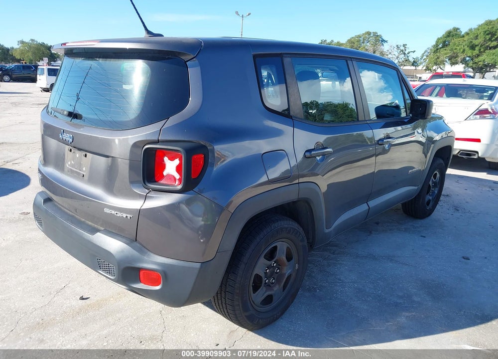 2016 JEEP RENEGADE SPORT VIN: ZACCJBAT6GPE39254