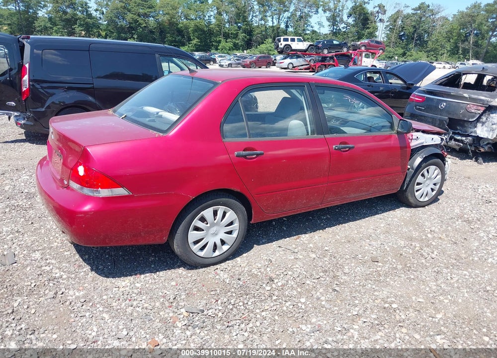 2006 MITSUBISHI LANCER ES/SE VIN: JA3AJ26E16U065665