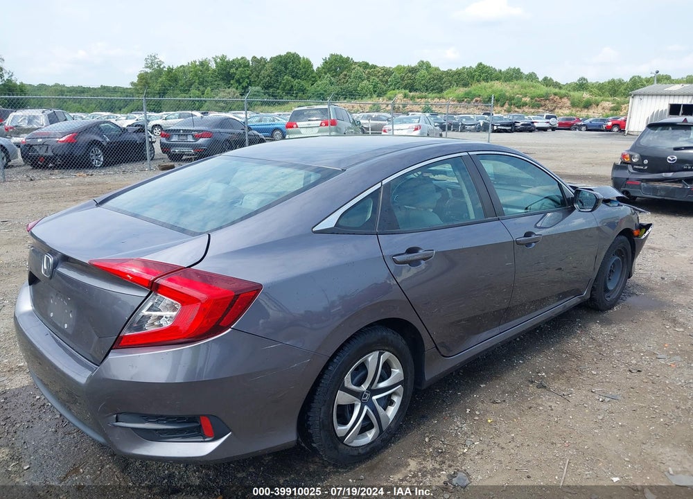 2017 HONDA CIVIC LX VIN: 19XFC2F51HE050313