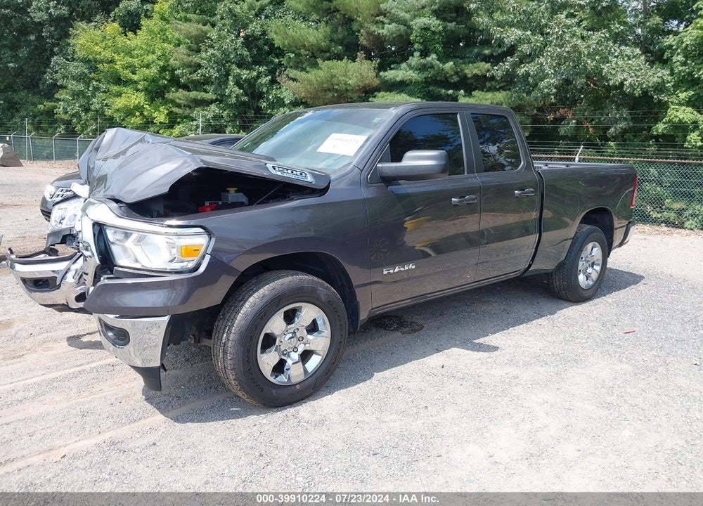 2021 RAM 1500 BIG HORN QUAD CAB 4X4 6'4 BOX VIN: 1C6RRFBG5MN700039