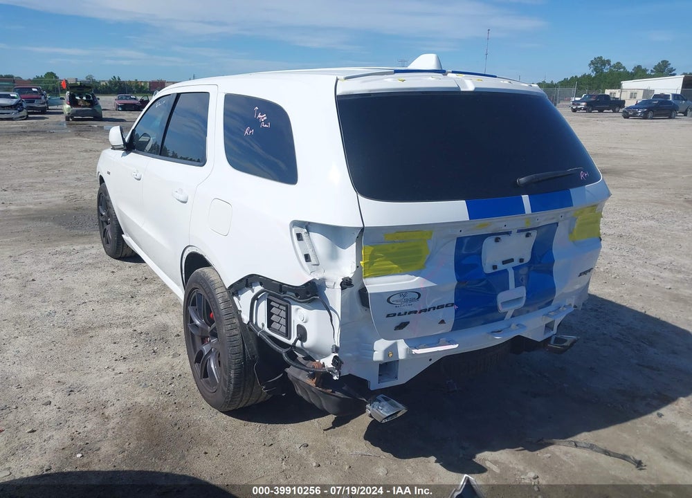 2019 DODGE DURANGO SRT AWD VIN: 1C4SDJGJ5KC550555