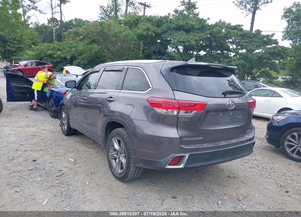 2019 TOYOTA HIGHLANDER LIMITED/PLATINUM VIN: 5TDYZRFH3KS315563