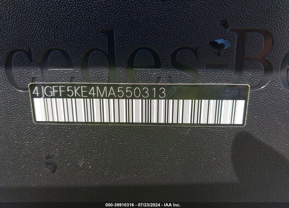 2021 MERCEDES-BENZ GLS 450 4MATIC VIN: 4JGFF5KE4MA550313