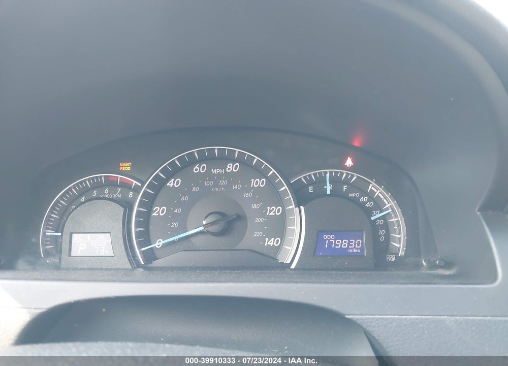 2013 TOYOTA CAMRY XLE V6 VIN: 4T1BK1FK6DU529626