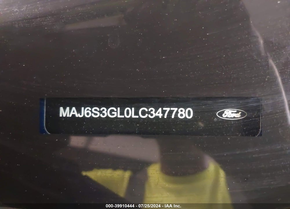 2020 FORD ECOSPORT SE VIN: MAJ6S3GL0LC347780