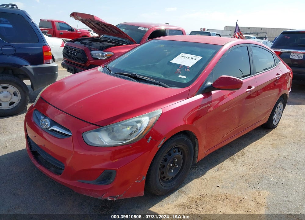 2014 HYUNDAI ACCENT GLS VIN: KMHCT4AE1EU706010