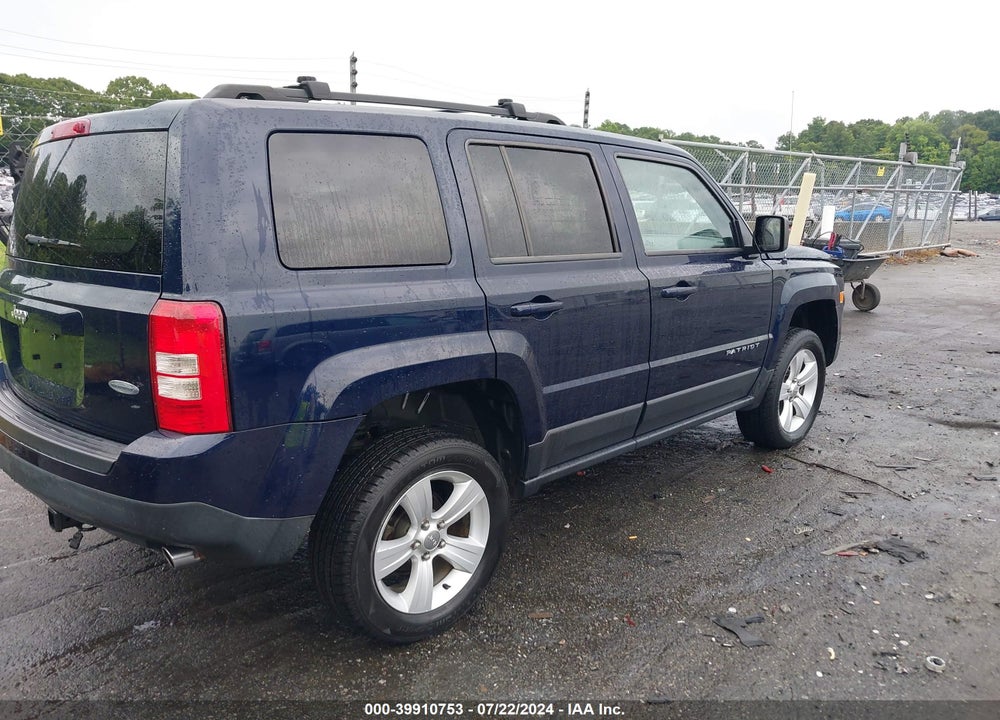 2014 JEEP PATRIOT LATITUDE VIN: 1C4NJRFB6ED725618