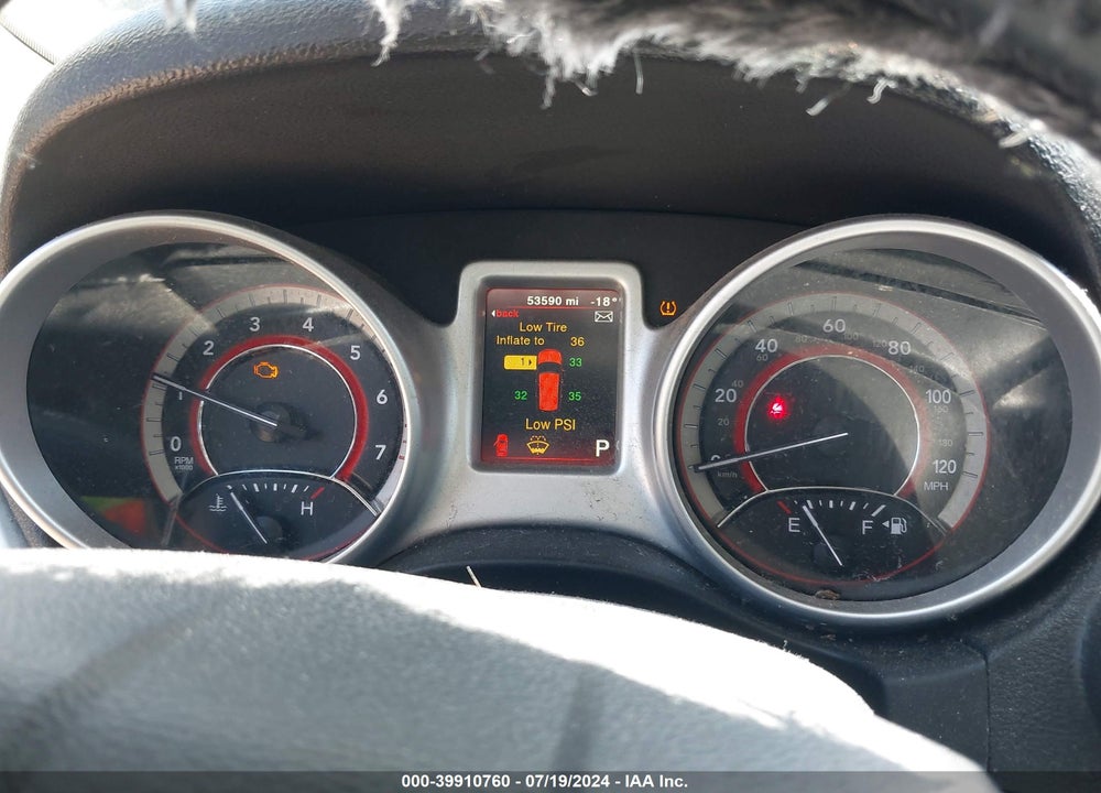 2019 DODGE JOURNEY SE VIN: 3C4PDCBB7KT857120