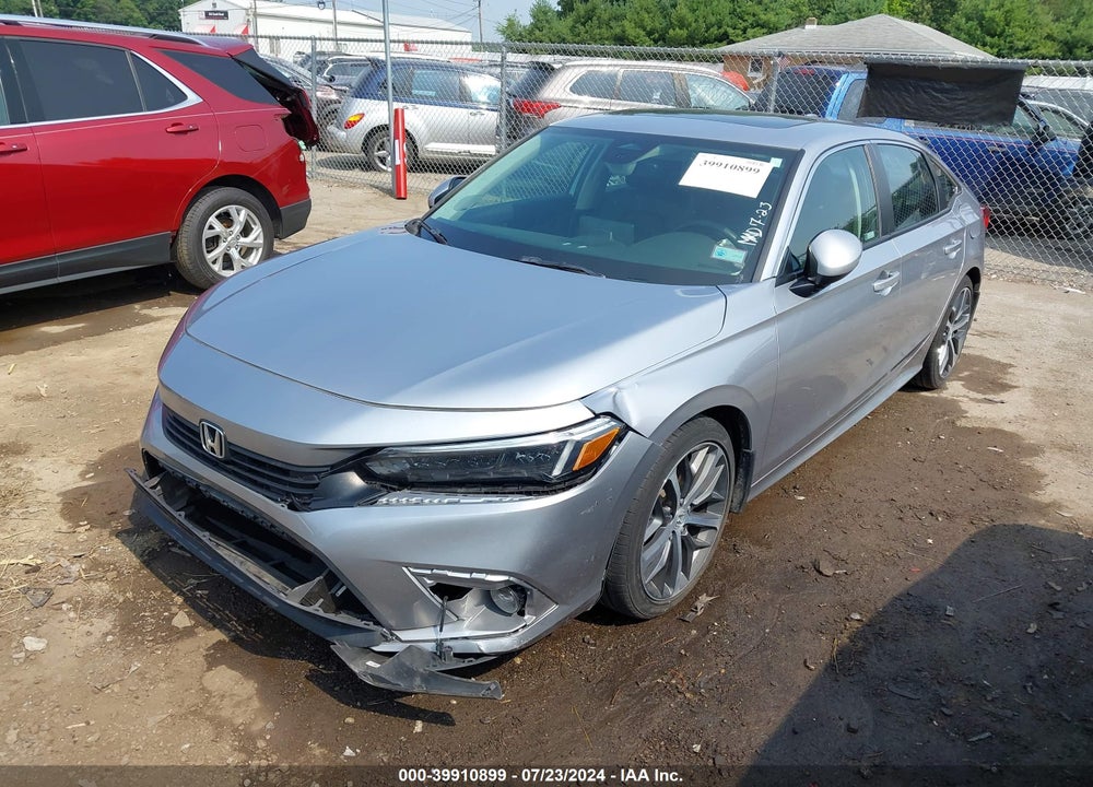 2022 HONDA CIVIC TOURING VIN: 2HGFE1F92NH316558