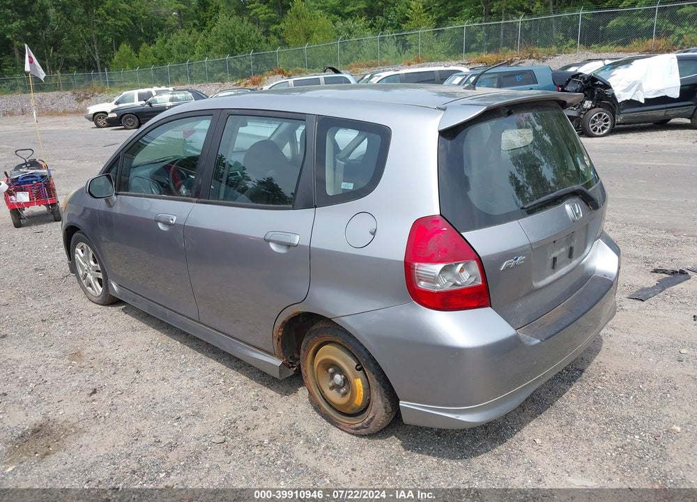 2007 HONDA FIT SPORT VIN: JHMGD38657S023669