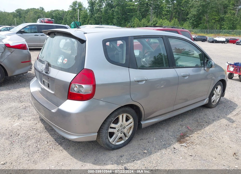 2007 HONDA FIT SPORT VIN: JHMGD38657S023669