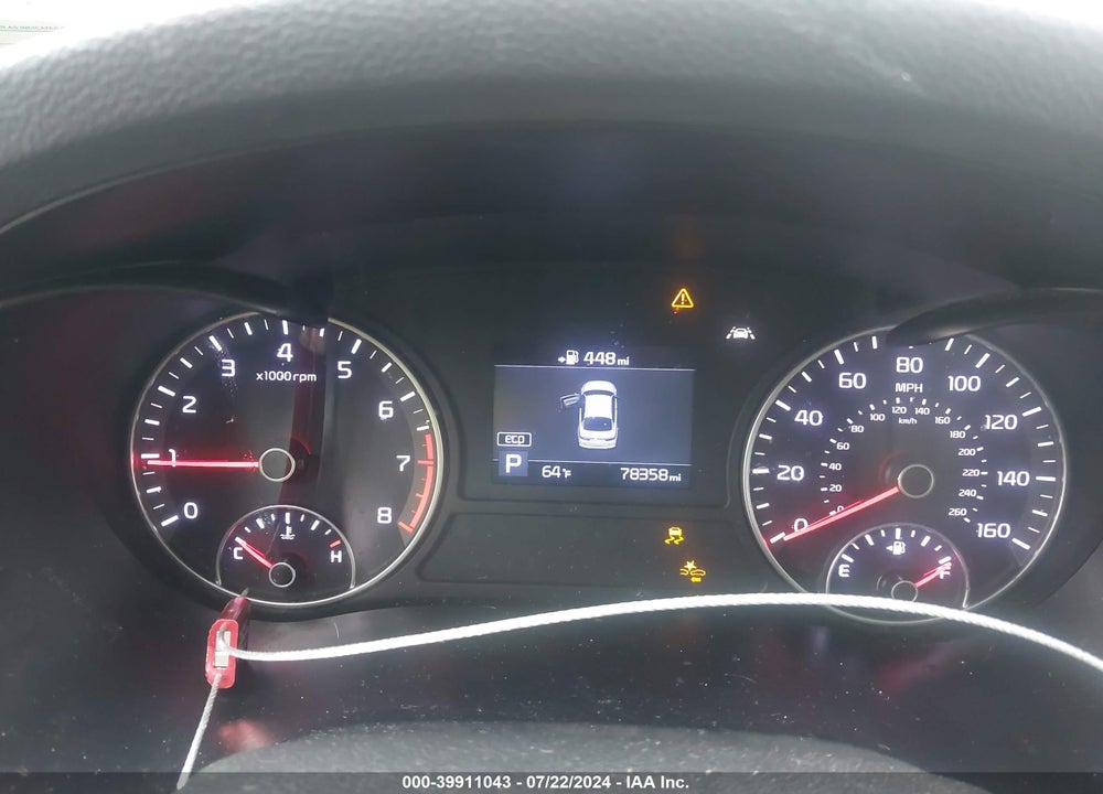 2019 KIA OPTIMA LX VIN: 5XXGT4L38KG358337