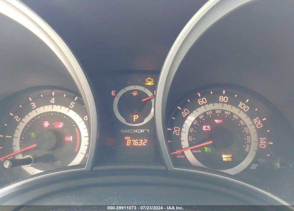 2012 SCION TC VIN: JTKJF5C72C3024787