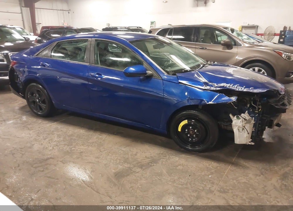 2021 HYUNDAI ELANTRA SEL VIN: 5NPLM4AG1MH002174