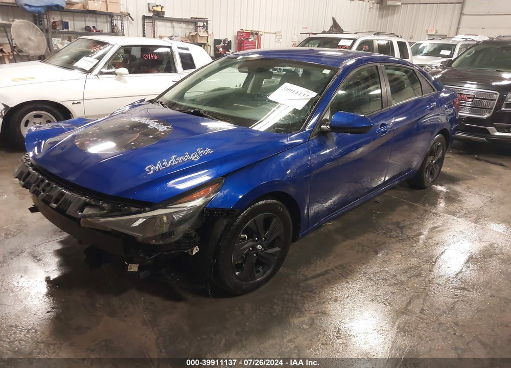 2021 HYUNDAI ELANTRA SEL VIN: 5NPLM4AG1MH002174