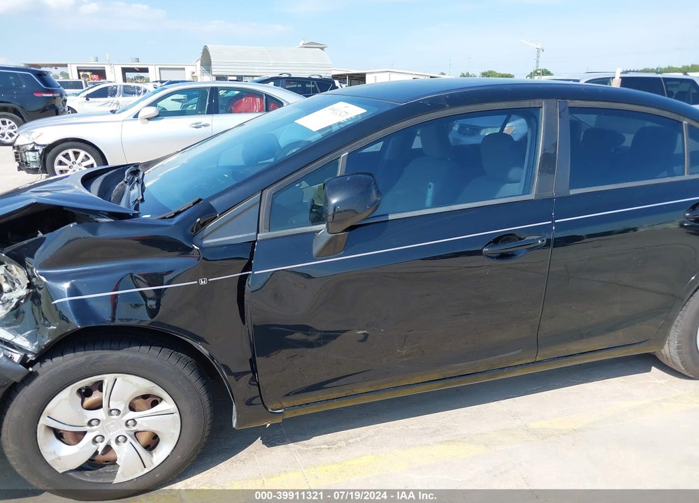 2013 HONDA CIVIC LX VIN: 19XFB2F58DE007181