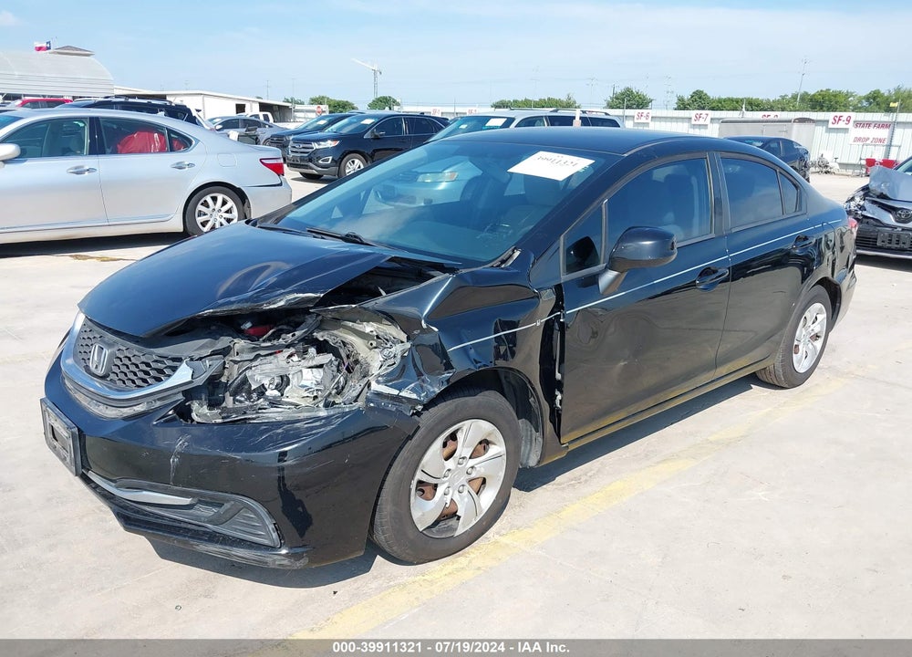 2013 HONDA CIVIC LX VIN: 19XFB2F58DE007181