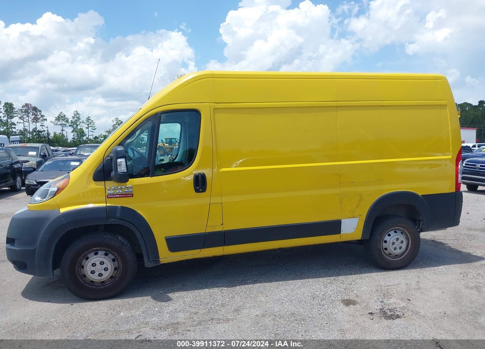 2021 RAM PROMASTER 1500 HIGH ROOF 136 WB VIN: 3C6ERVBG4ME505594