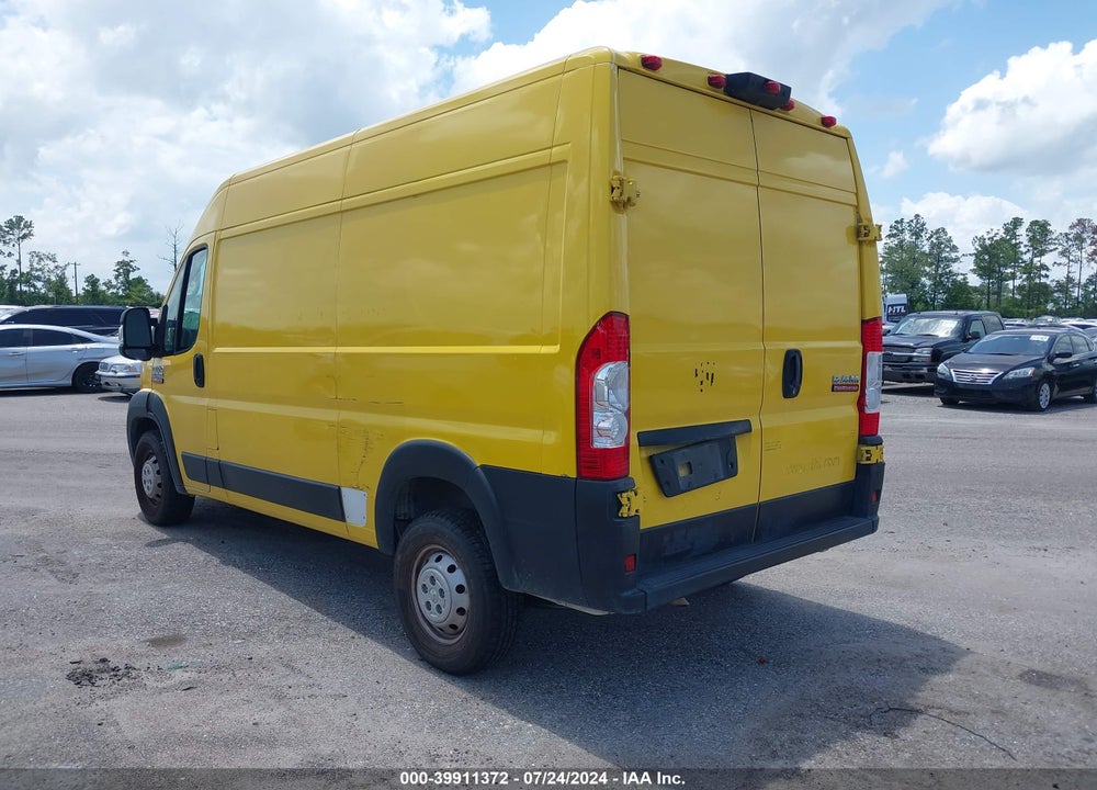 2021 RAM PROMASTER 1500 HIGH ROOF 136 WB VIN: 3C6ERVBG4ME505594