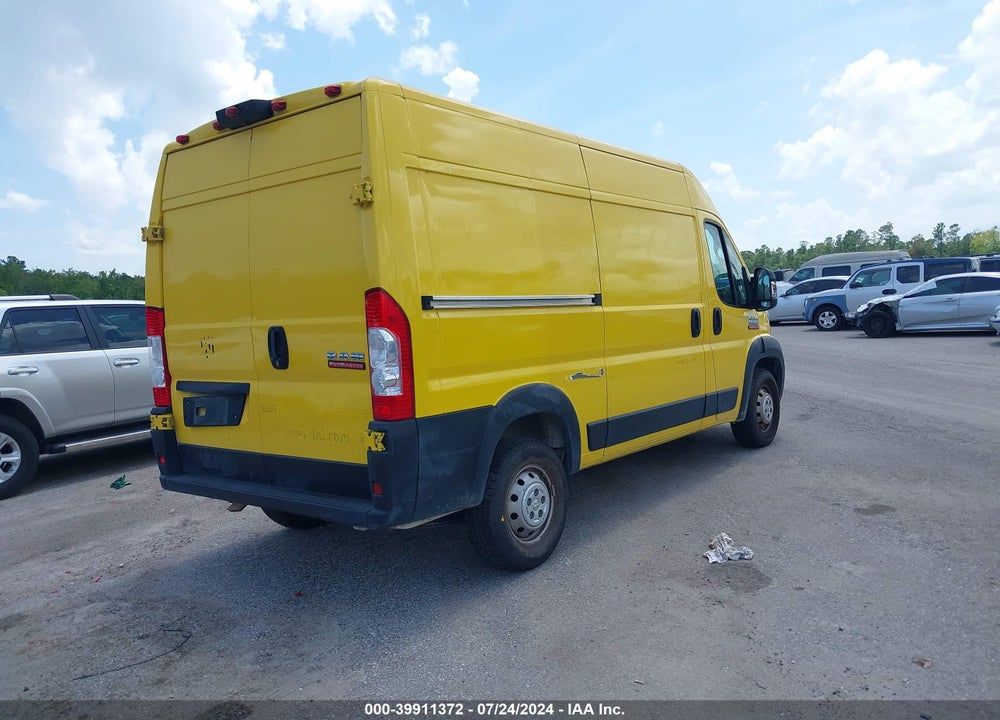 2021 RAM PROMASTER 1500 HIGH ROOF 136 WB VIN: 3C6ERVBG4ME505594
