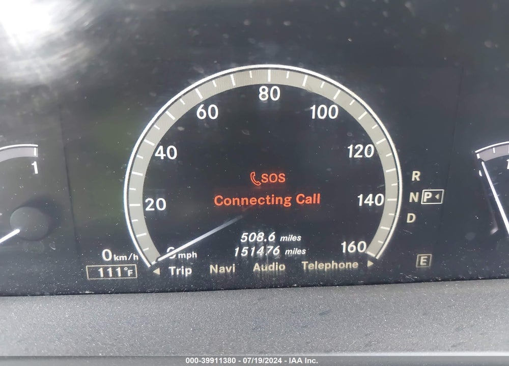 2012 MERCEDES-BENZ S 550 VIN: WDDNG7DBXCA438132
