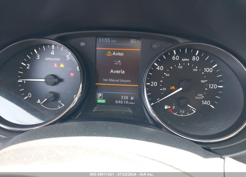 2019 NISSAN ROGUE SV VIN: JN8AT2MT2KW263784
