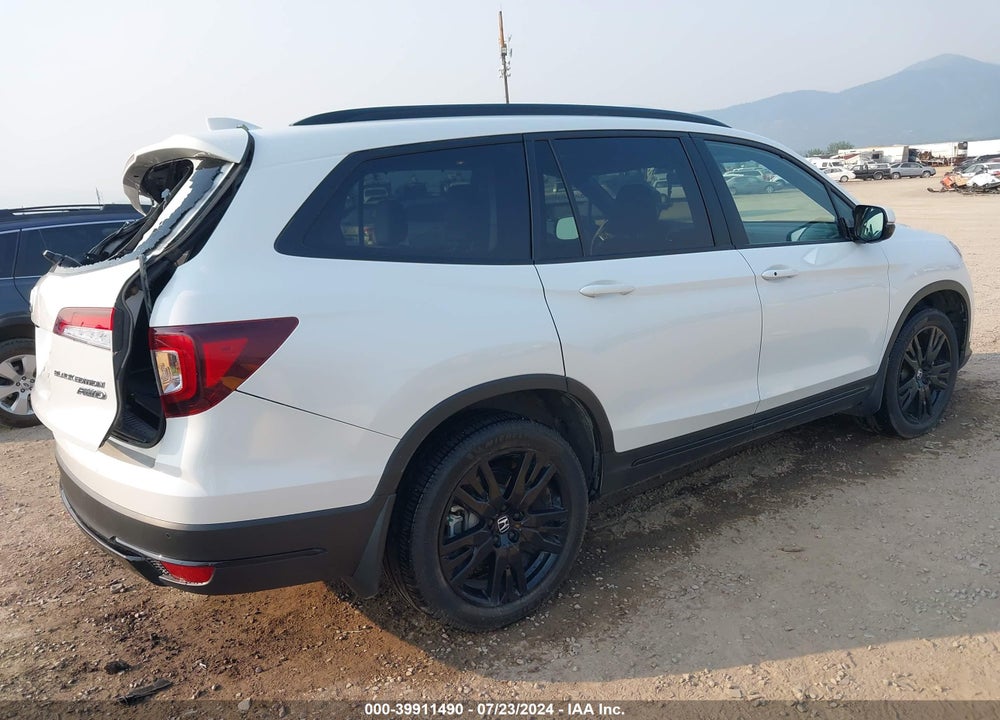 2022 HONDA PILOT AWD BLACK EDITION VIN: 5FNYF6H70NB006332