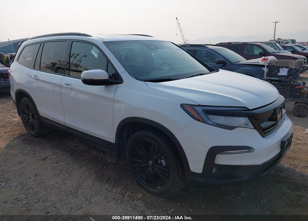 2022 HONDA PILOT AWD BLACK EDITION VIN: 5FNYF6H70NB006332