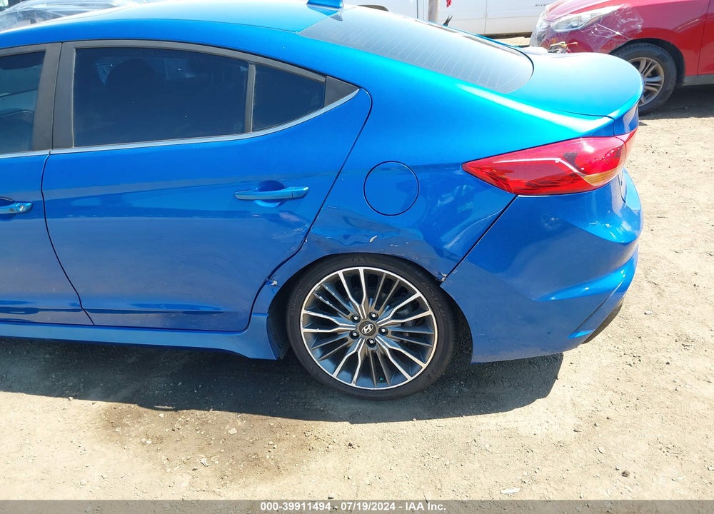2018 HYUNDAI ELANTRA SPORT VIN: KMHD04LB8JU637066