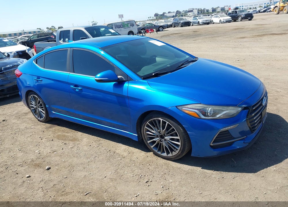2018 HYUNDAI ELANTRA SPORT VIN: KMHD04LB8JU637066