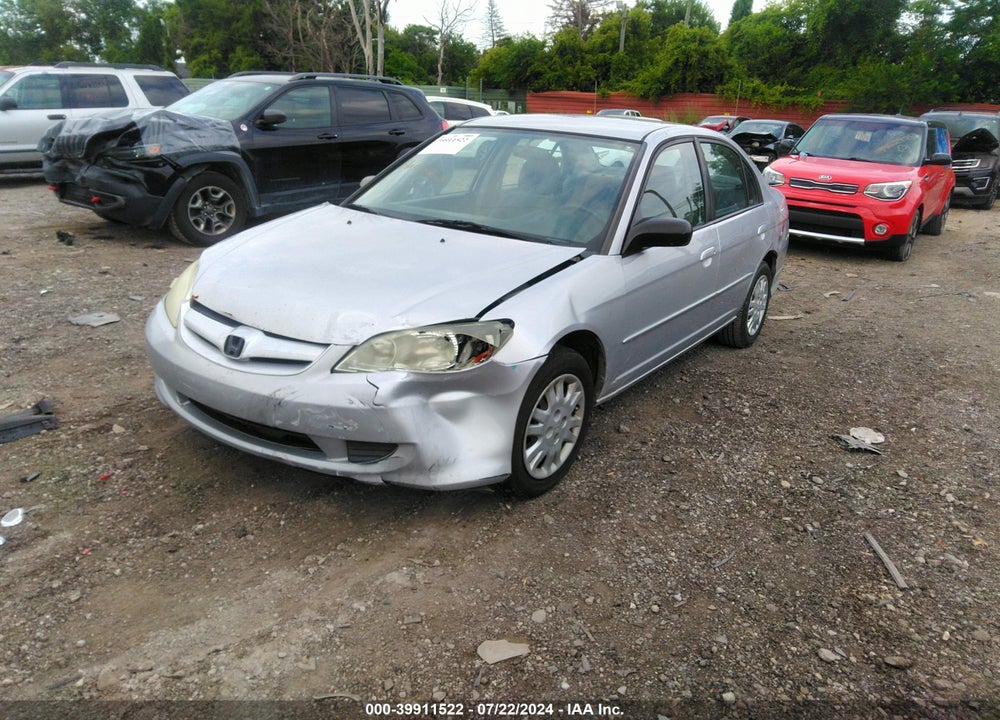 2005 HONDA CIVIC LX VIN: 1HGES16555L025489