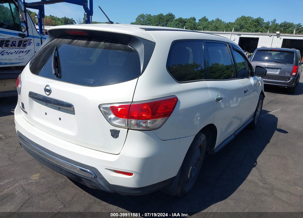 2013 NISSAN PATHFINDER S VIN: 5N1AR2MN1DC617550