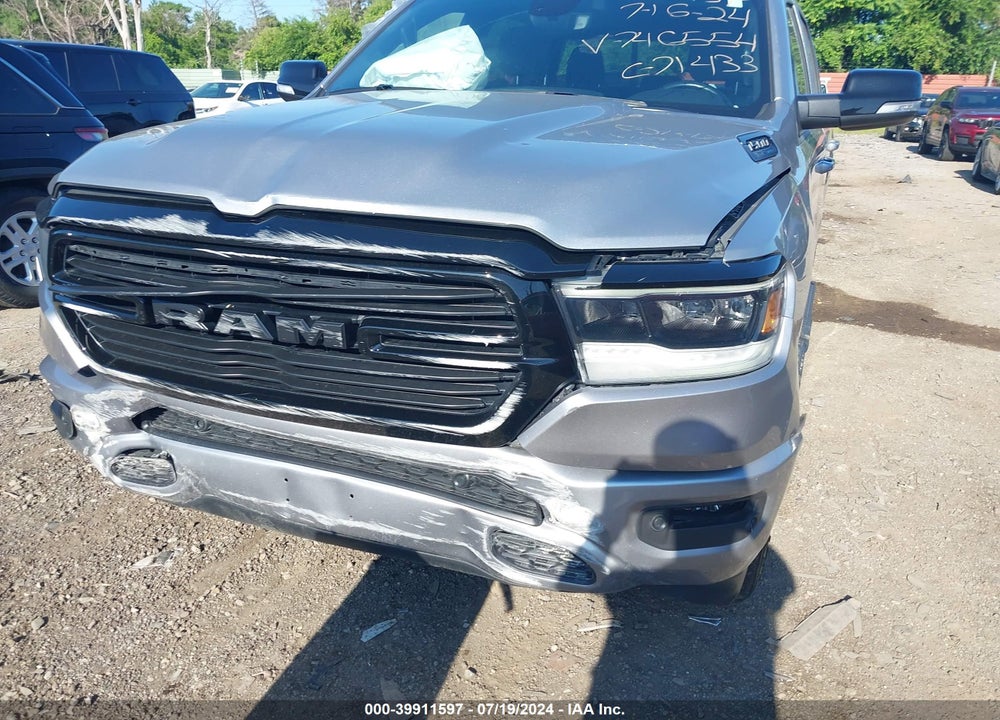 2021 RAM 1500 BIG HORN 4X4 5'7 BOX VIN: 1C6SRFFT8MN746554