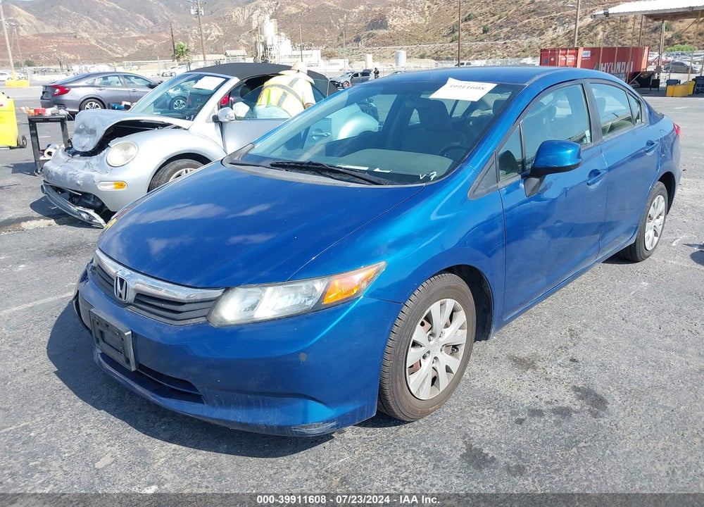2012 HONDA CIVIC LX VIN: 19XFB2F5XCE333918