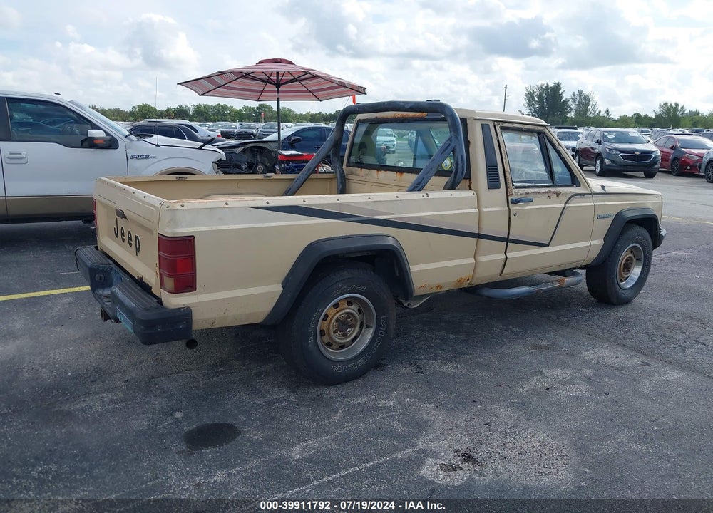 1989 JEEP COMANCHE VIN: 1J7FT26E8KL487057