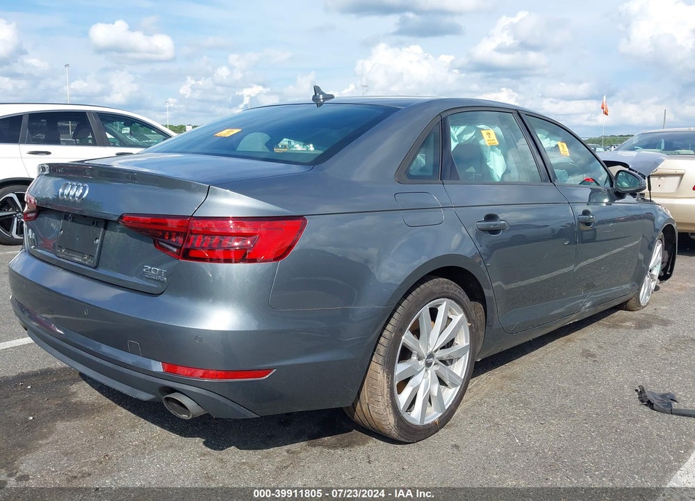 2017 AUDI A4 2.0T PREMIUM VIN: WAUANAF46HN016088