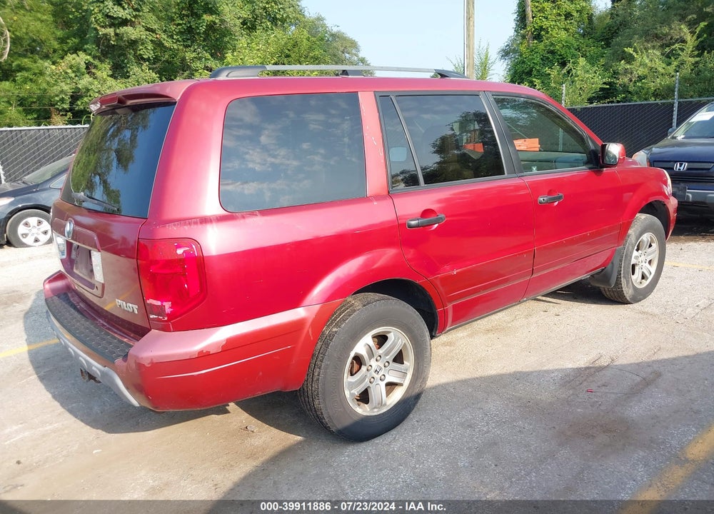 2004 HONDA PILOT EX-L VIN: 2HKYF18574H572117