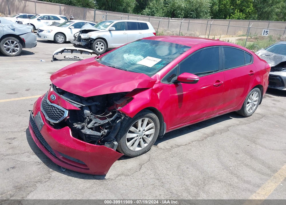2014 KIA FORTE LX VIN: KNAFX4A67E5182142