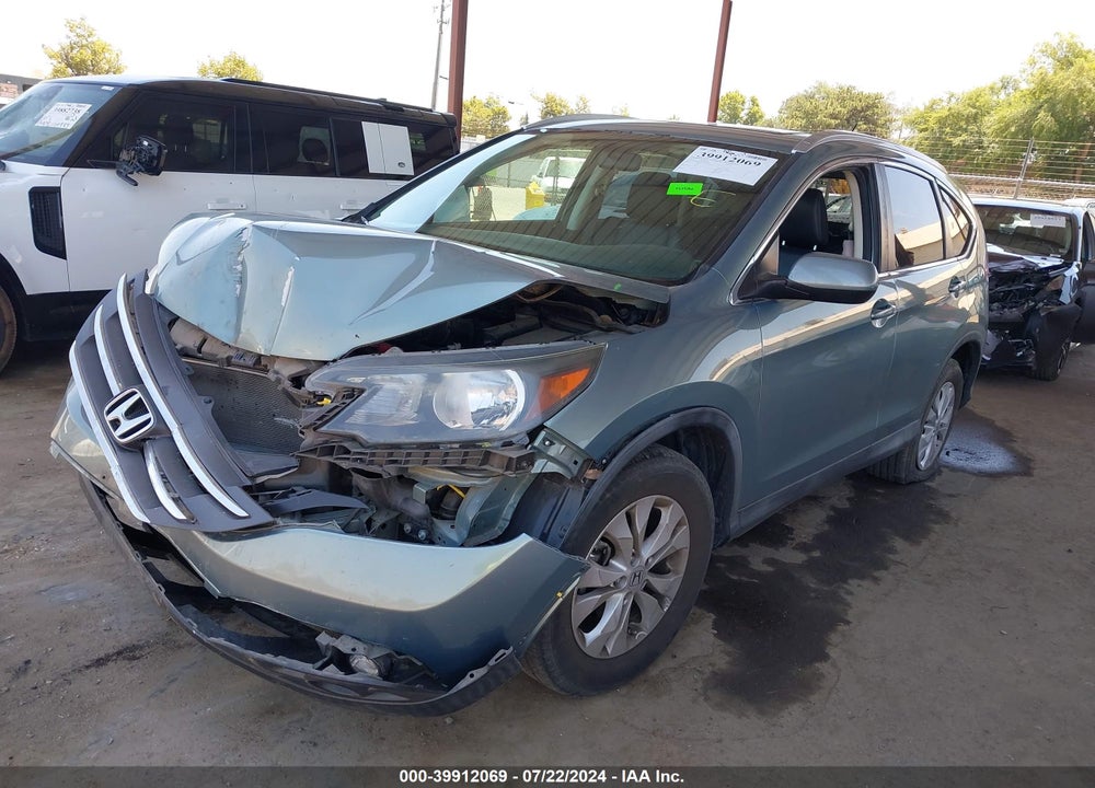 2012 HONDA CR-V EX-L VIN: 2HKRM4H72CH614415