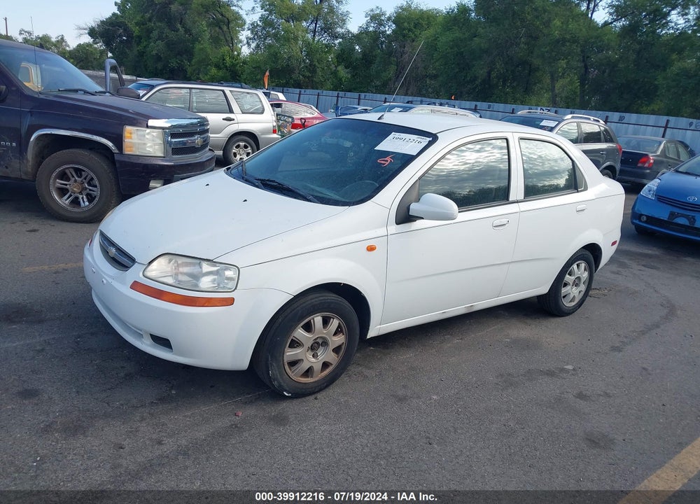 2004 CHEVROLET AVEO LS VIN: KL1TJ52644B231574