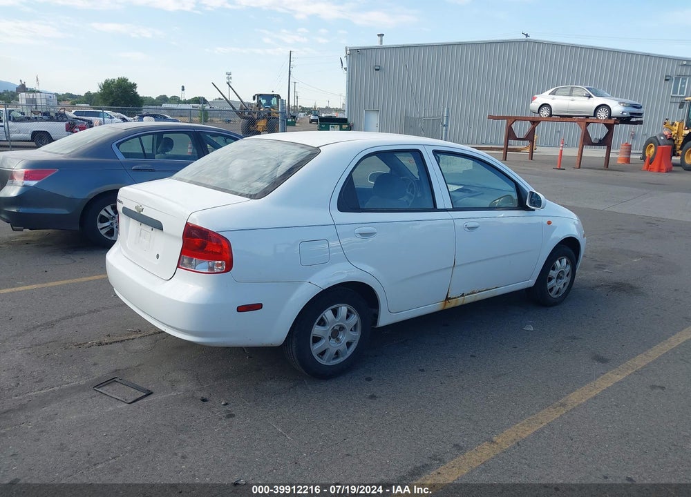 2004 CHEVROLET AVEO LS VIN: KL1TJ52644B231574