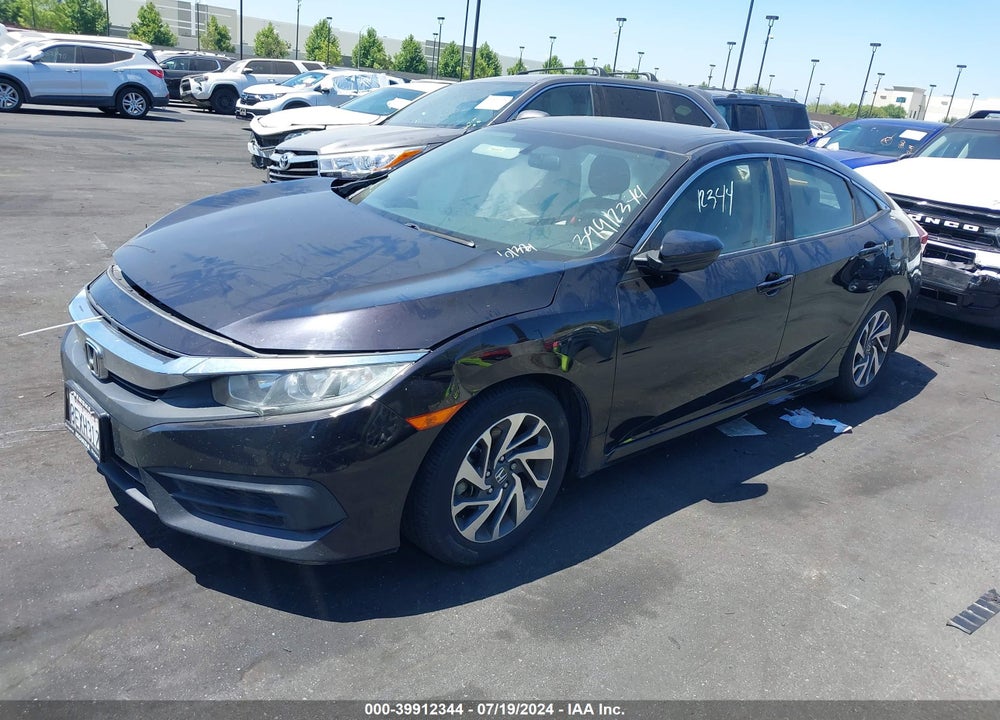 2018 HONDA CIVIC EX VIN: 2HGFC2F76JH536337