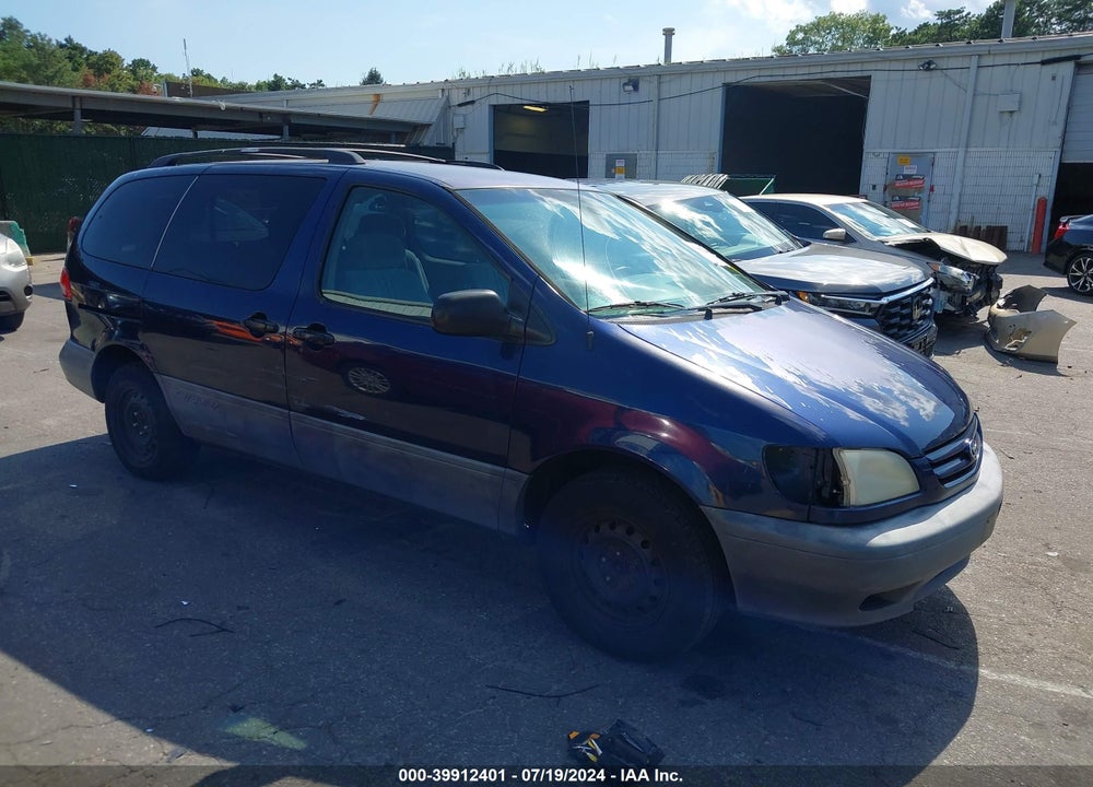 2002 TOYOTA SIENNA CE VIN: 4T3ZF19C82U441589
