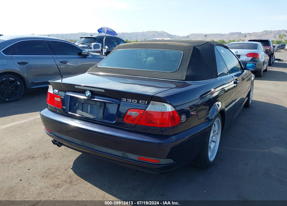 2004 BMW 330CI VIN: WBABW534X4PL40883