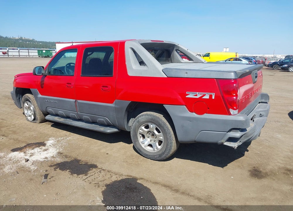 2003 CHEVROLET AVALANCHE 1500 VIN: 3GNEK13TX3G189176