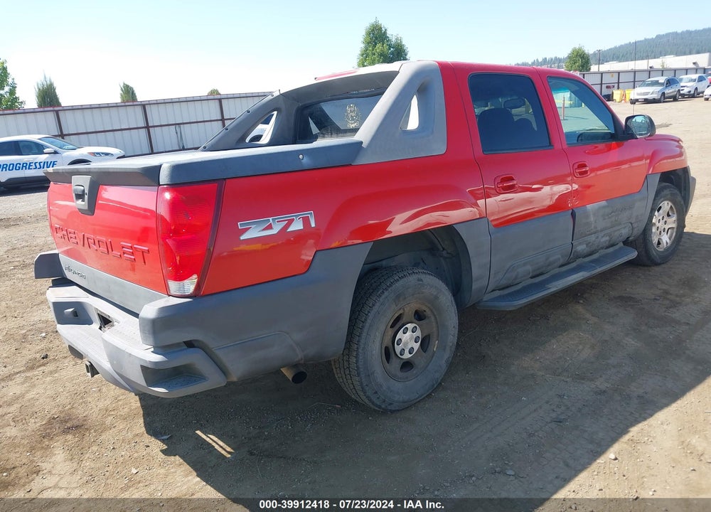 2003 CHEVROLET AVALANCHE 1500 VIN: 3GNEK13TX3G189176