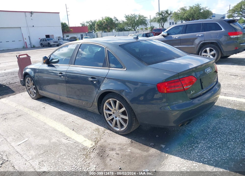 2011 AUDI A4 VIN: WAUAFAFL9BN033043